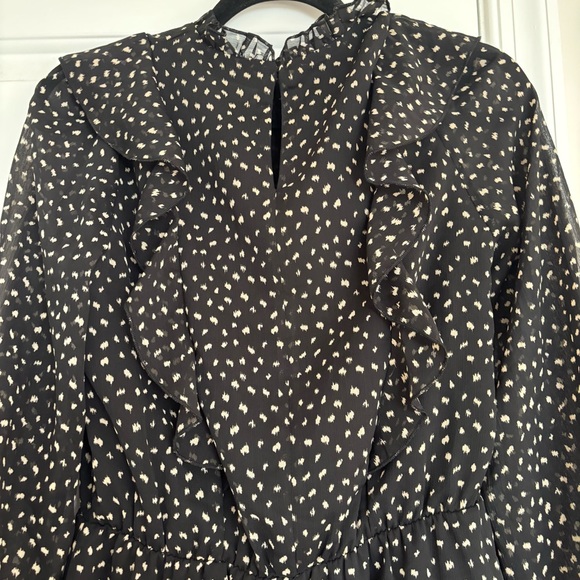 Zara Mock Neck Confetti Dress - Picture 6 of 10